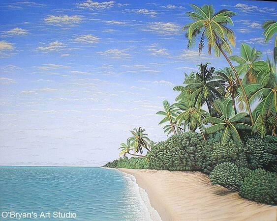 beautiful-large-tropical-beach-painting-original-work-on-canvas-big-0