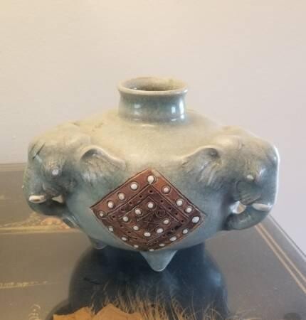 vintage-thai-celadon-erawan-elephant-vases-oriental-decor-big-0